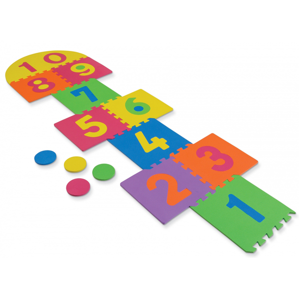 Creativity Street WonderFoam® Hopscotch Puzzle Mat, 12" x 12", 26 Pieces PAC4384